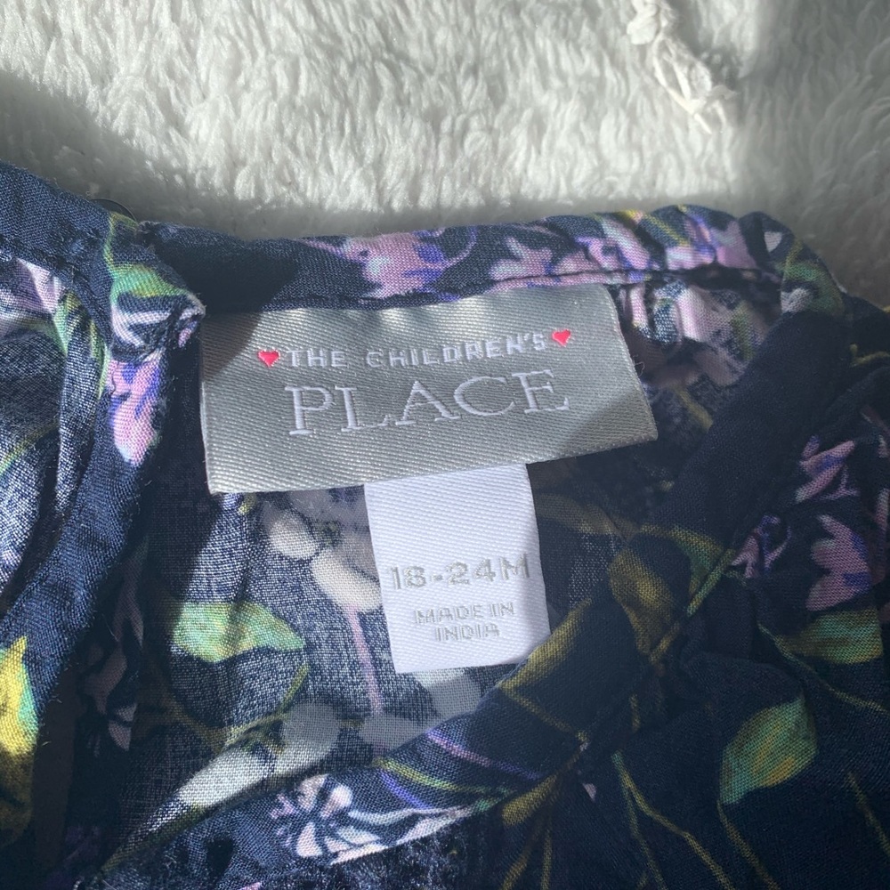 Long Sleeve Children’s Place Floral Romper - Picture 3 of 3